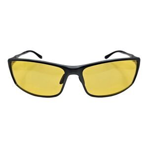 Bircen BC2599 Men's Black Plastic Polarized Yellow Lens Sports Sunglasses  128mm